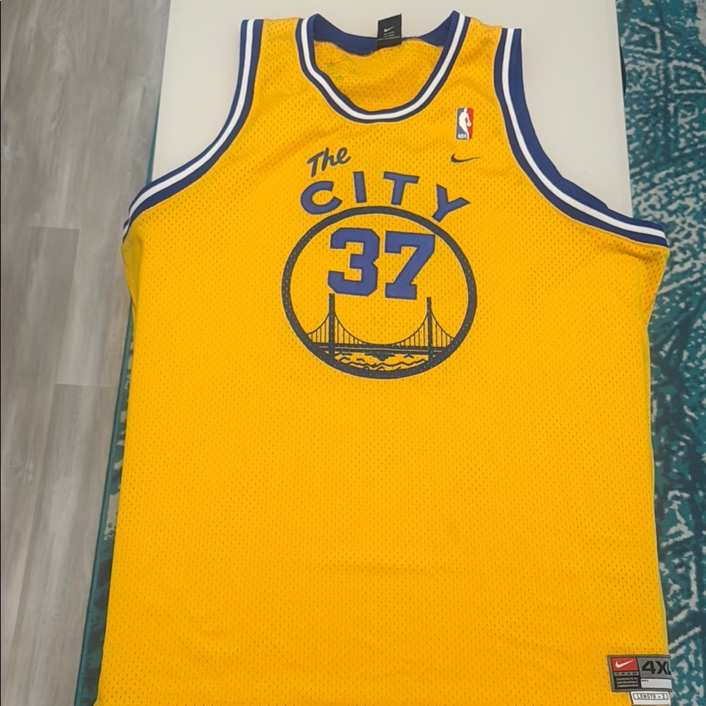 Nike Vintage Golden State Warriors Nick Van Exel The City Swingman Jersey 4xl